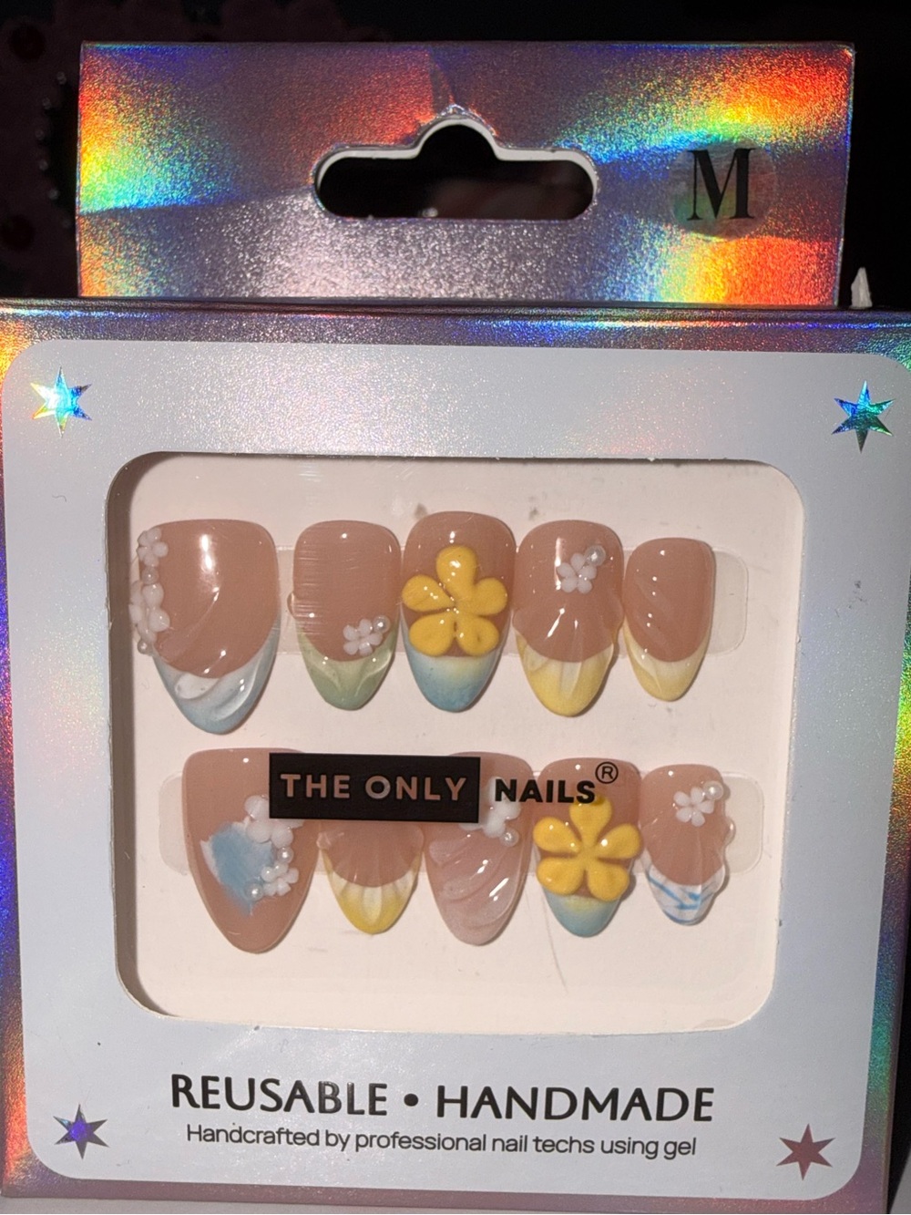 The Only Nails Handmade Floral French Tip Press-On Nails